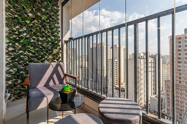 Studio 20ºandar + Ar Condicionado, Piscina e Vaga