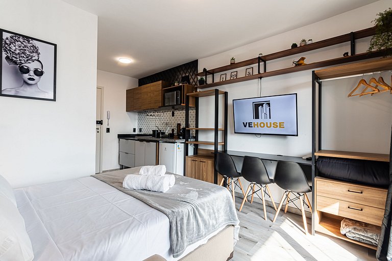 Studio 20ºandar + Ar Condicionado, Piscina e Vaga