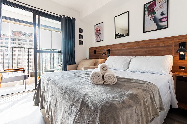 Studio 20ºandar + Ar Condicionado, Piscina e Vaga