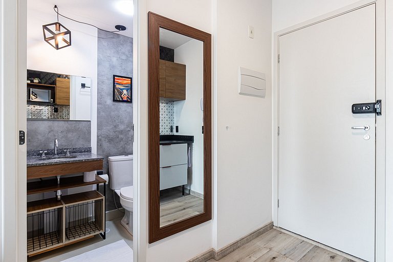 Studio 20ºandar + Ar Condicionado, Piscina e Vaga