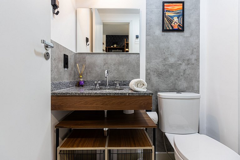 Studio 20ºandar + Ar Condicionado, Piscina e Vaga