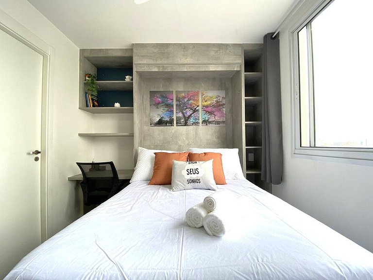 Apê 2 min do metrô Brás - Academia e Lavanderia - Sou House