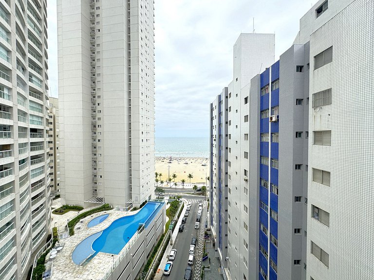 Vista para o MAR na PG + Ar Condicionado + TV 65''