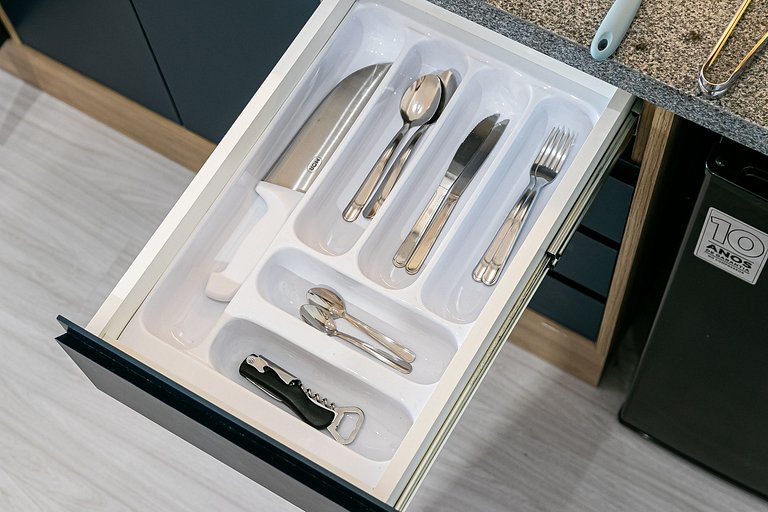 Studio TOP - Cama Queen + Vaga, Piscina e Rooftop