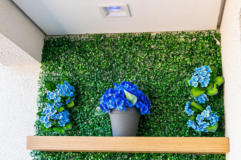 Studio TOP - Cama Queen + Vaga, Piscina e Rooftop