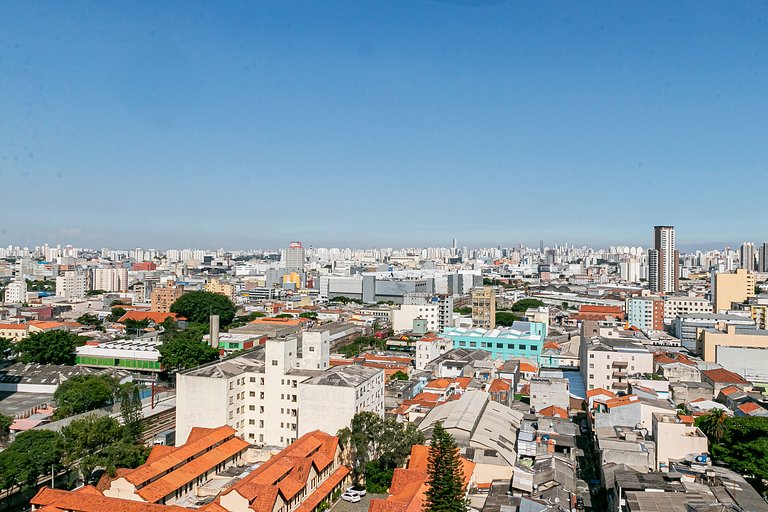 Studio TOP - Cama Queen + Vaga, Piscina e Rooftop