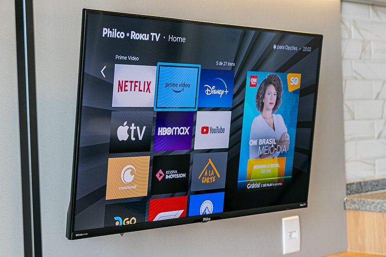 Studio TOP - Cama Queen + Vaga, Piscina e Rooftop