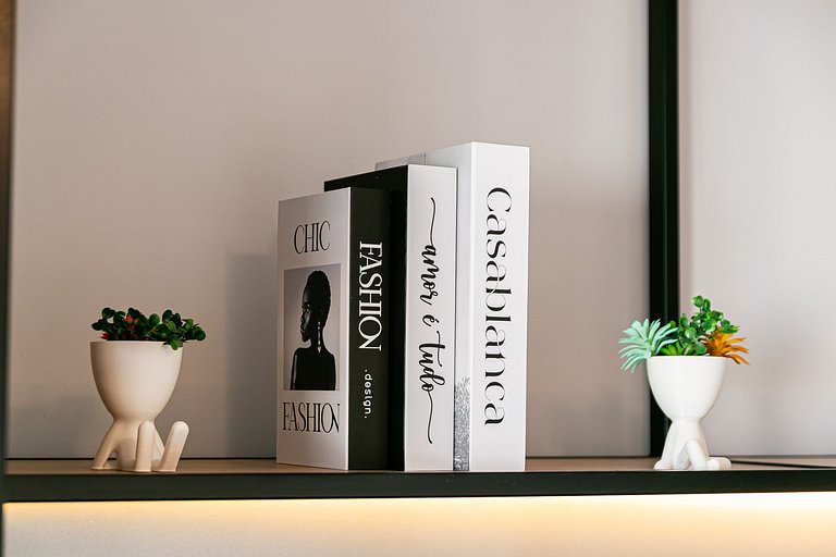 Studio TOP - Cama Queen + Vaga, Piscina e Rooftop