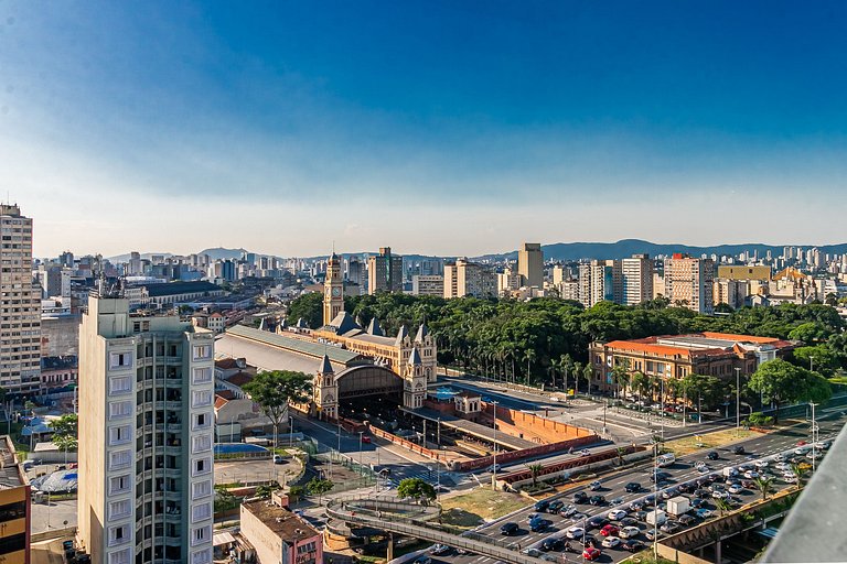 Studio c/ Ar Condicionado + Piscina e Metrô