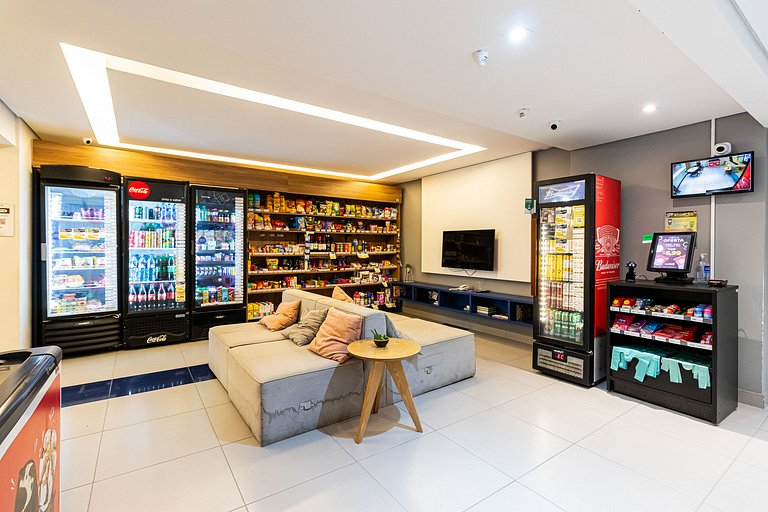 Apto 15º + metrô 8 min + Academia + Pet Friendly