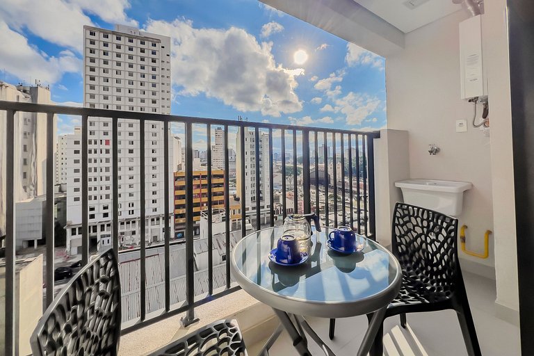 Studio Charmoso + Piscina e Metrô