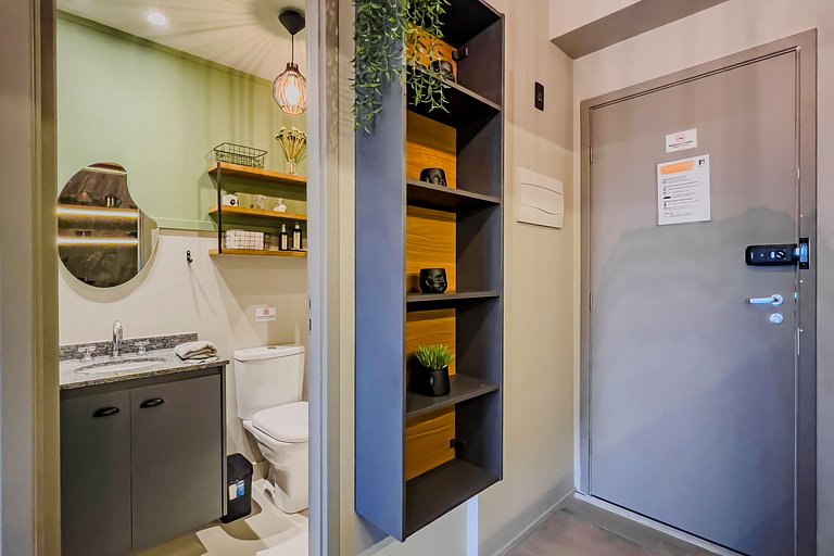 Apê Completo + Vaga, AC, Piscina, Maq. Lava e Seca