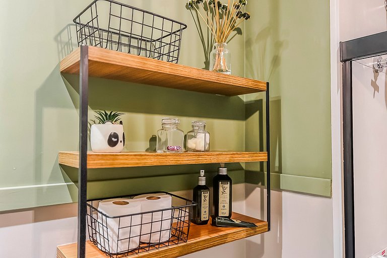 Apê Completo + Vaga, AC, Piscina, Maq. Lava e Seca