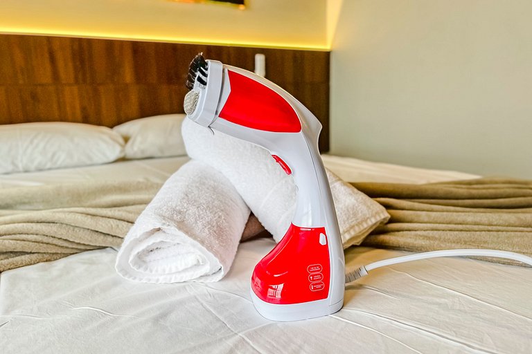 Apê TOP - Ar Condicionado + Piscina - 1 min. metrô
