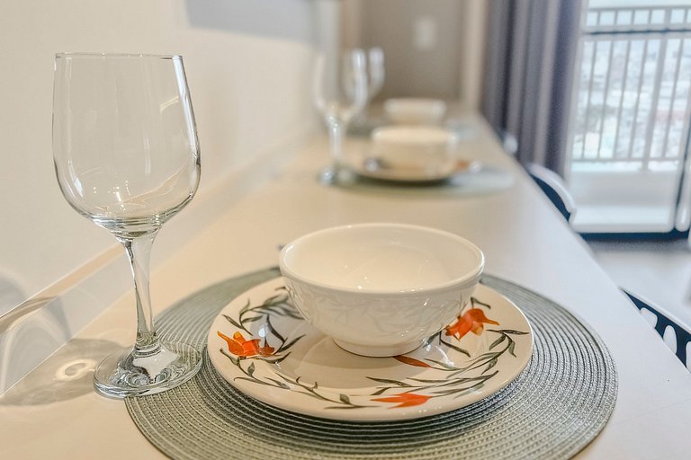 Studio com Vista Incrível + AC e Piscina