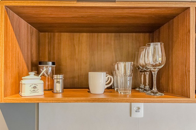 Studio com Vista Incrível + AC e Piscina