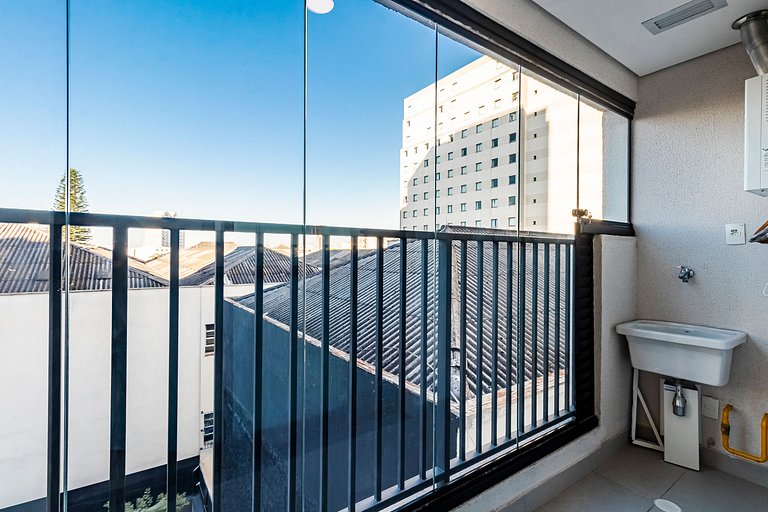 Studio p/ 4 pessoas + Vaga, Piscina e Rooftop!