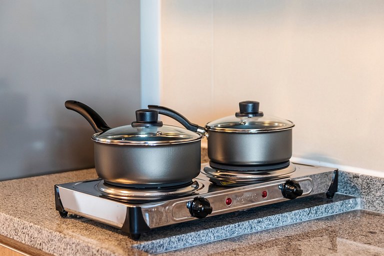 Studio p/ 4 pessoas + Piscina e Rooftop!