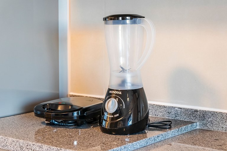 Studio p/ 4 pessoas + Piscina e Rooftop!