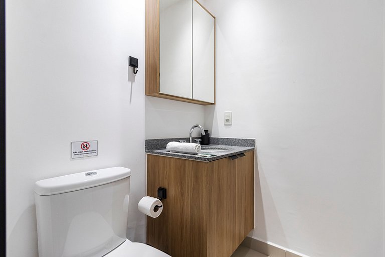 Apê Completo - Metrô, Piscina, Rooftop e Coworking