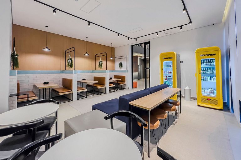 Studio Cama King + Piscina + Rooftop + Coworking