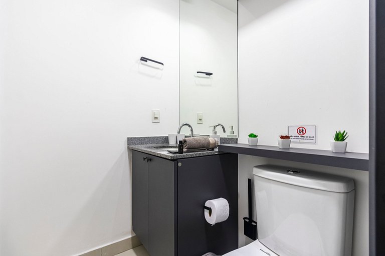 Studio Cama King + Piscina + Rooftop + Coworking
