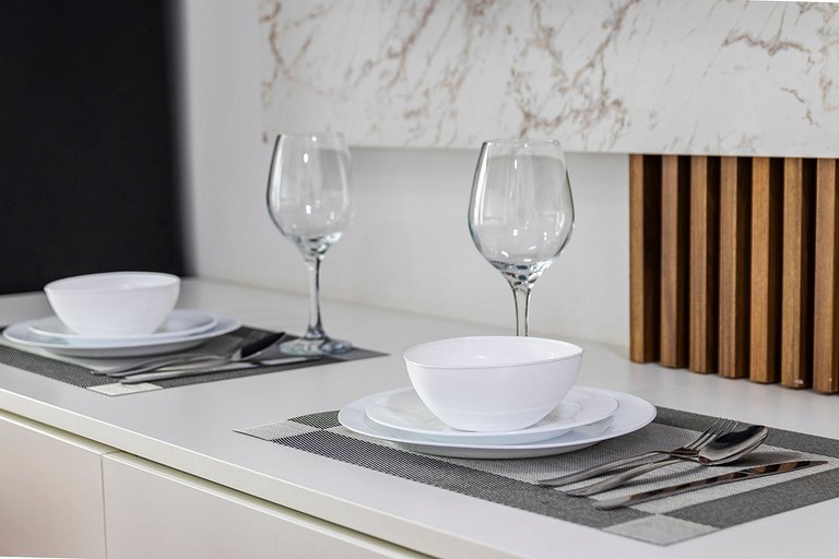 Studio Cama King + Piscina, Rooftop e Metrô