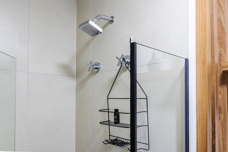 Studio Cama King + Piscina, Rooftop e Metrô