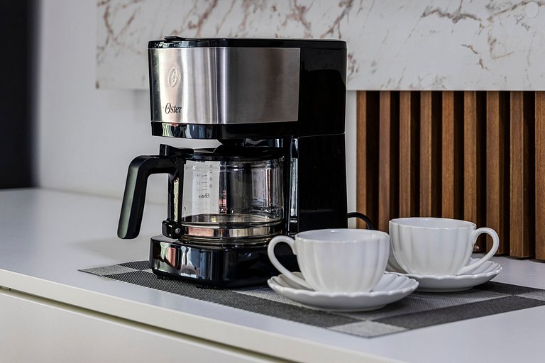 Studio Cama King + Piscina, Rooftop e Metrô