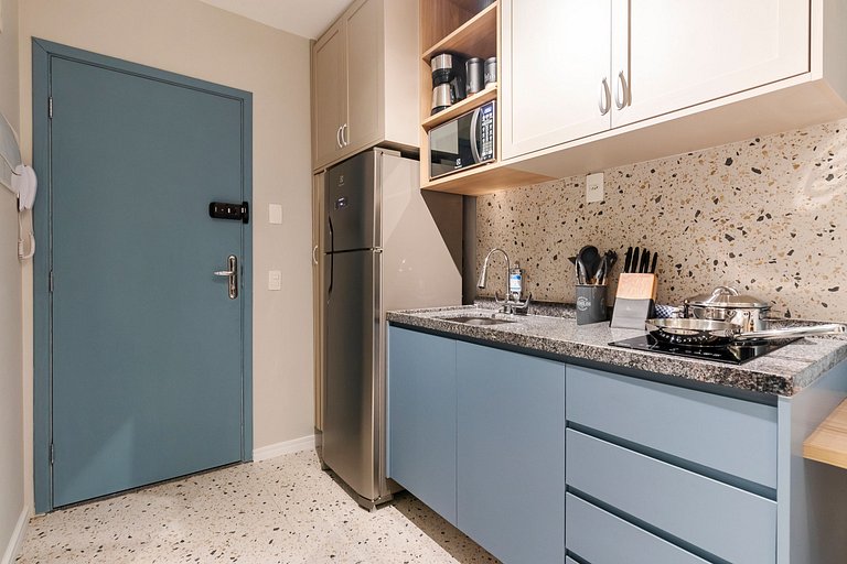 Studio c/ Banheira no 20º + Vaga e Vista Incrível!