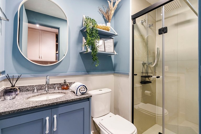 Studio c/ Banheira no 20º + Vaga e Vista Incrível!