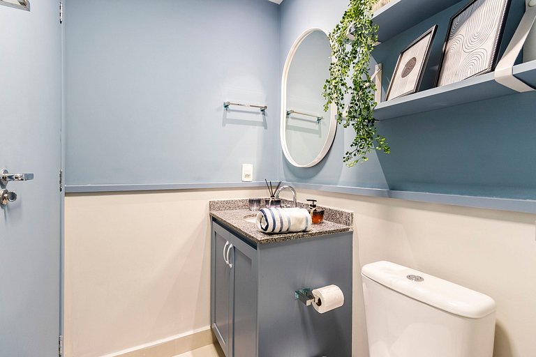 Studio c/ Banheira no 20º + Vaga e Vista Incrível!