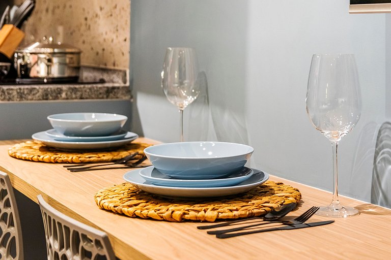 Studio c/ Banheira no 20º + Vaga e Vista Incrível!