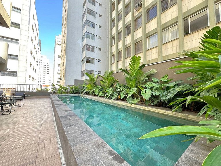 Apê 200 metros da Av Paulista - Academia + Piscina