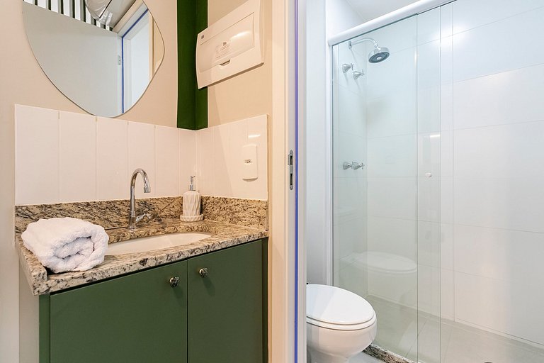 Studio Calmo c/ Vista Verde a 650m da Av. Paulista