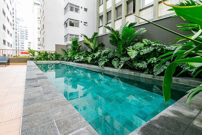 Apê 200 metros da Av Paulista - Academia + Piscina