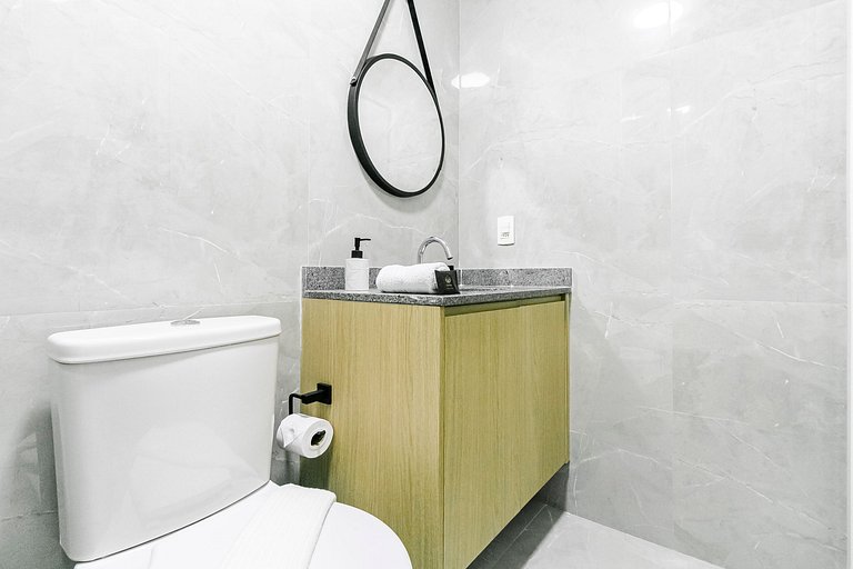 Studio p/ 4 pessoas + Piscina e Coworking