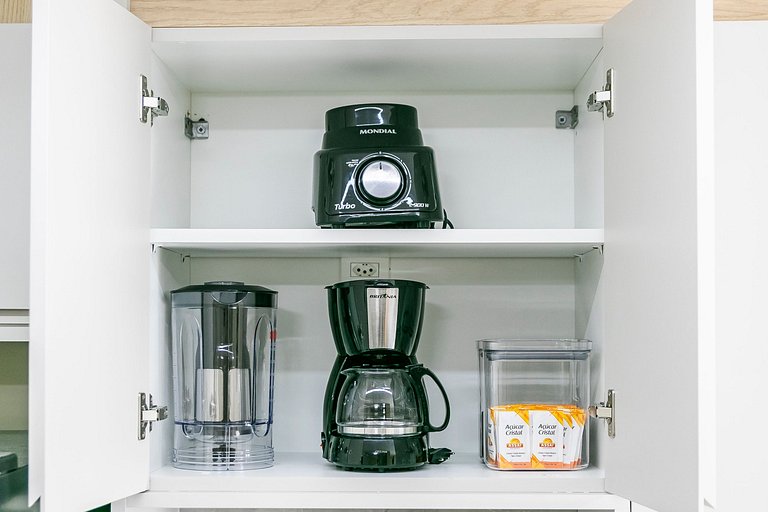 Studio p/ 4 pessoas + Piscina e Coworking