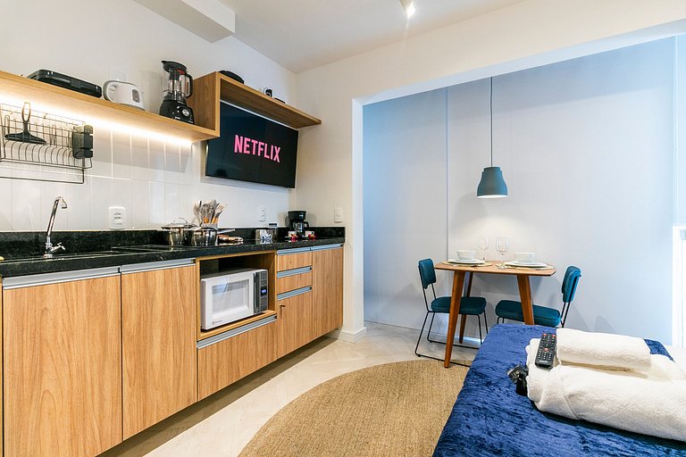 Charmoso Studio Azul a 650m da Av. Paulista