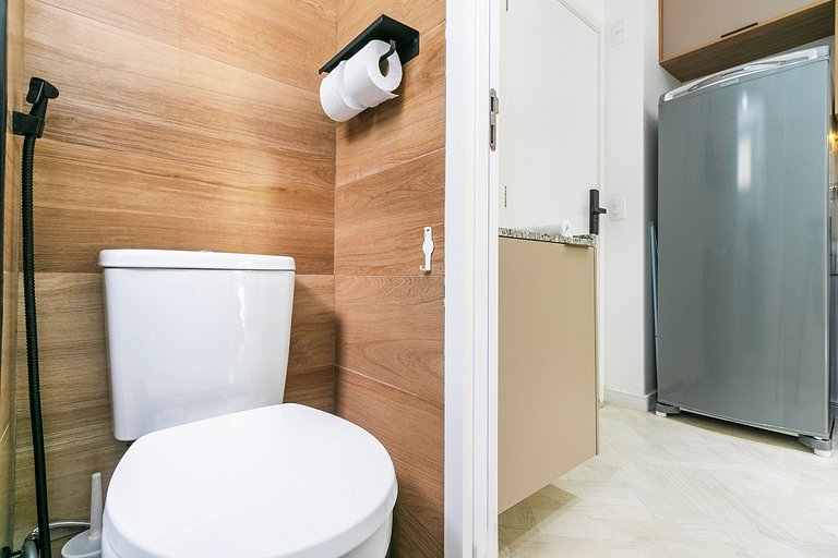 Studio apenas 650m da Av. Paulista + Academia
