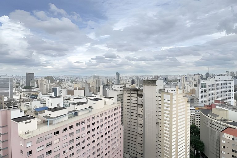 No topo de SP - 27º andar no COPAN!