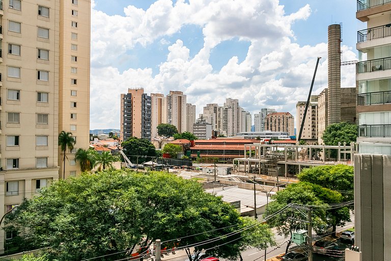 Studio Moderno c/ Ar a 600m do Allianz Parque!