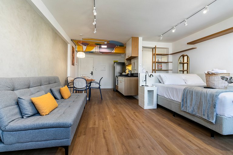 Apê muito estiloso no 22º Andar - Sampa SKY