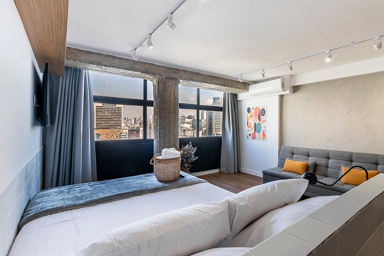 Apê muito estiloso no 22º Andar - Sampa SKY