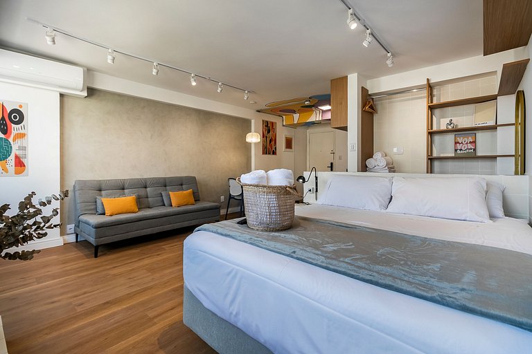 Apê muito estiloso no 22º Andar - Sampa SKY