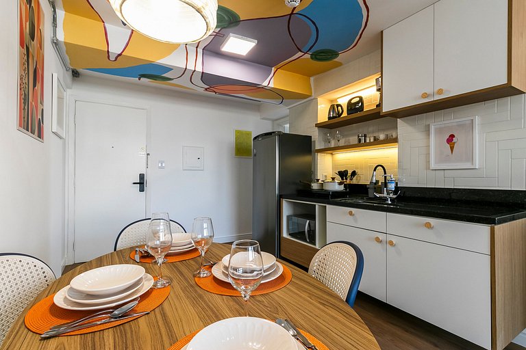 Apê muito estiloso no 22º Andar - Sampa SKY