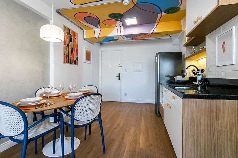 Apê muito estiloso no 22º Andar - Sampa SKY