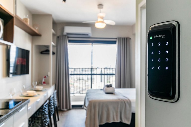 Studio com Vista Incrível + AC e Piscina