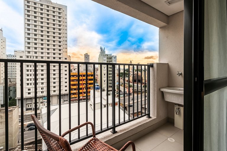 Studio Exclusivo Cama King + Vaga e Piscina!