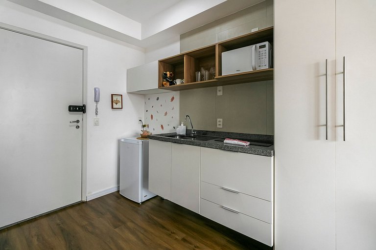 Studio Exclusivo Cama King + Vaga e Piscina!